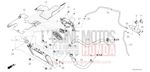 RADIATEUR CBR500RAT de 2026